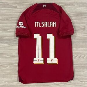 Nike 2022/23 Liverpool FC Salah #11 Soccer Jersey DJ7862-609 Youth Size Small